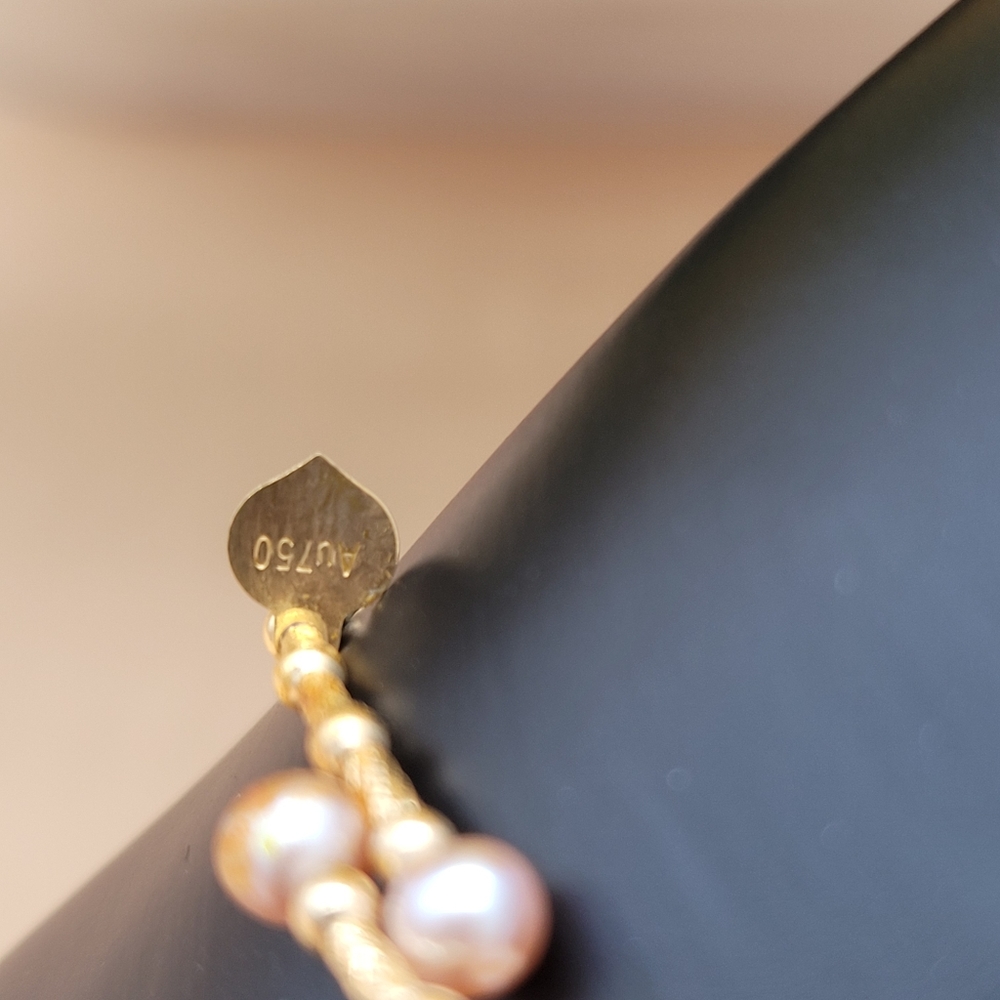 18k Real Solid Yellow Gold Bangles - image 3